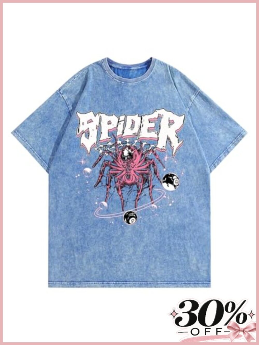 Men's Vintage Acid Wash Graphic Tee Oversized Cotton Streetwear T-Shirt